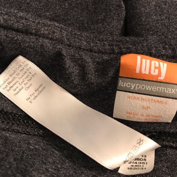 Lucy Lotus Capri Asphalt Heather Running Pants S - Picture 7 of 8